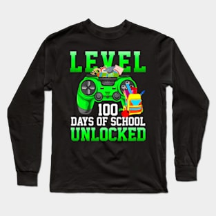 Video 100 Day Level 100 Days Of School Long Sleeve T-Shirt